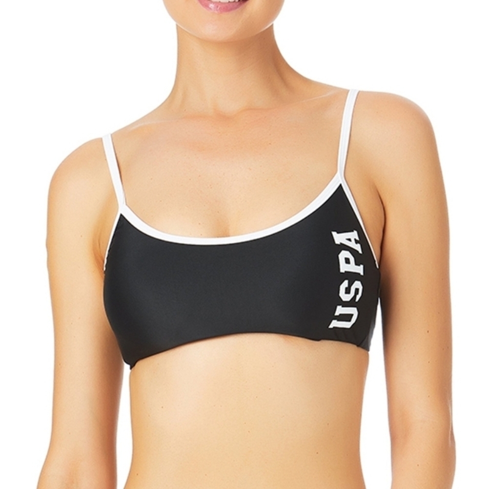U.S. Polo Assn. Women's Fire Island Sport Swimsuit Top Sz XL